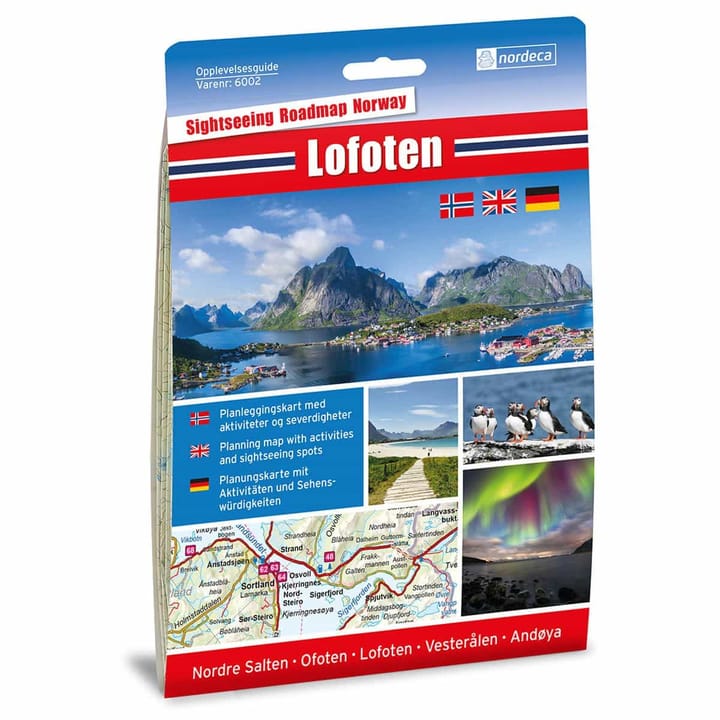 Nordeca Opplevelsesguide Lofoten 1:250 000 Ugland IT