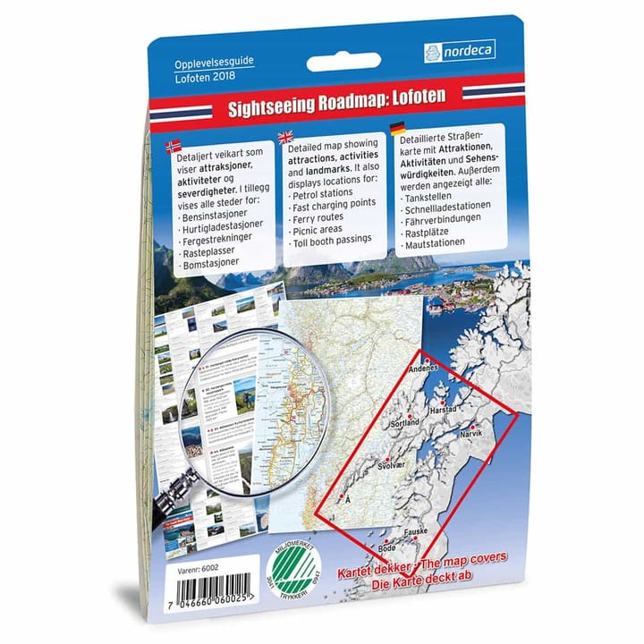 Nordeca Opplevelsesguide Lofoten 1:250 000 Ugland IT Nordeca Opplevelsesguide Lofoten 1:250 000 Ugland IT