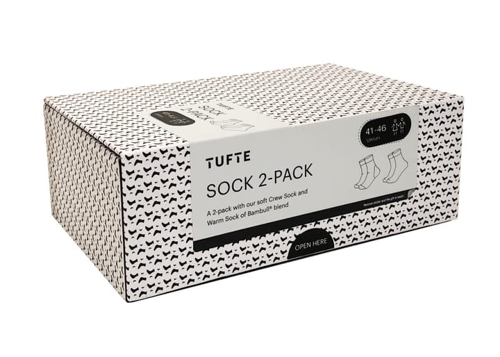 Tufte Wear Sock 2-pack Giftbox Black Black Tufte Wear