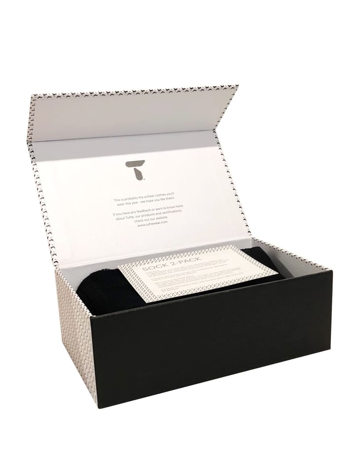 Tufte Wear Sock 2-pack Giftbox Black Black Tufte Wear Tufte Wear Sock 2-pack Giftbox Black Black Tufte Wear