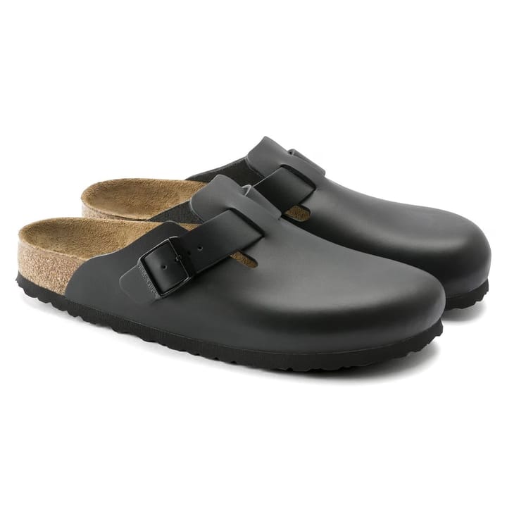 Birkenstock Boston Natural Leather Narrow Black Birkenstock