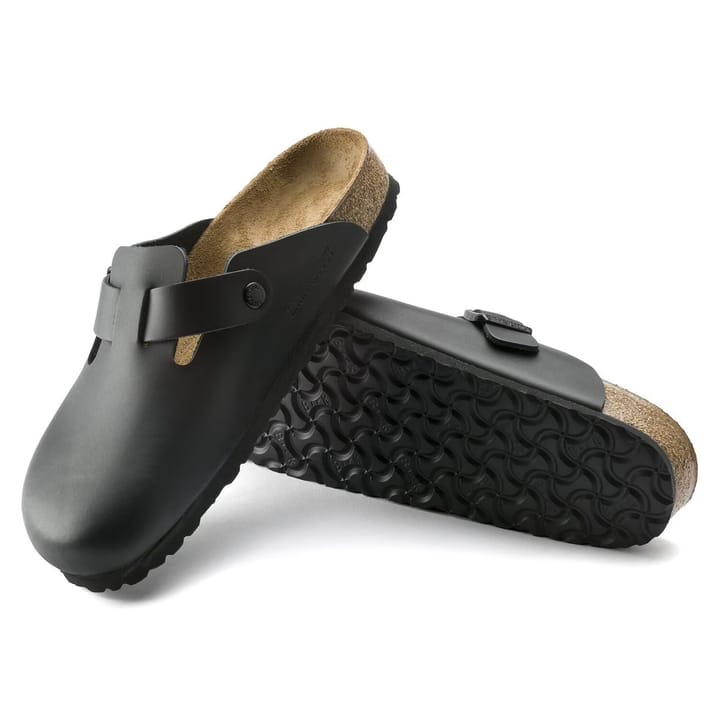 Birkenstock Boston Natural Leather Narrow Black Birkenstock