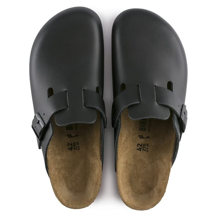 Birkenstock Boston Natural Leather Narrow Black Birkenstock