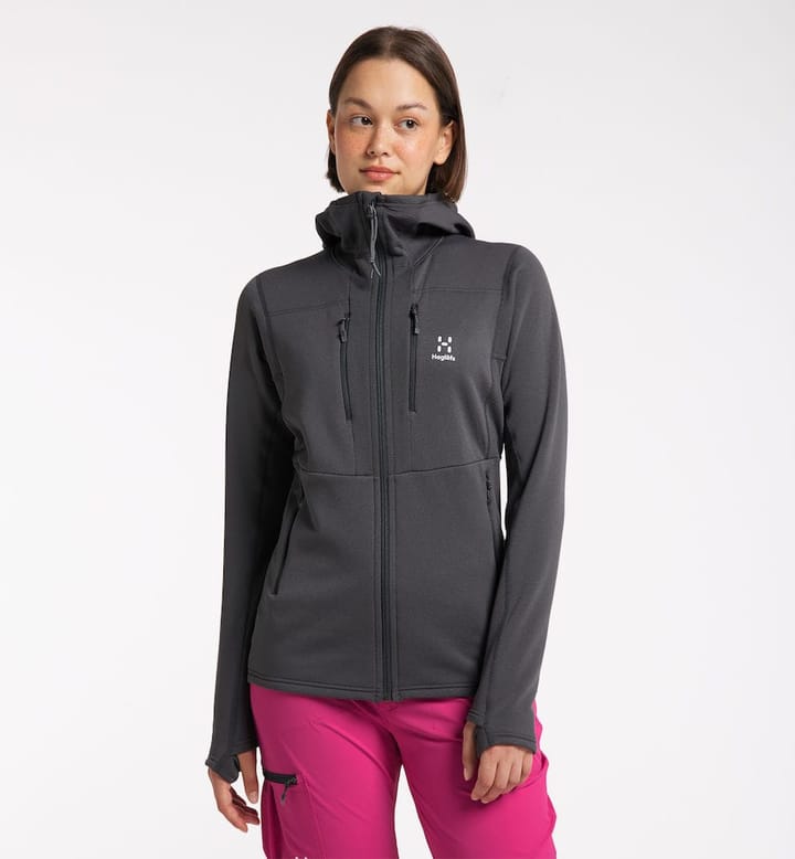 Haglöfs Roc Nordic Mid Hood Women's Magnetite Haglöfs Haglöfs Roc Nordic Mid Hood Women's Magnetite Haglöfs