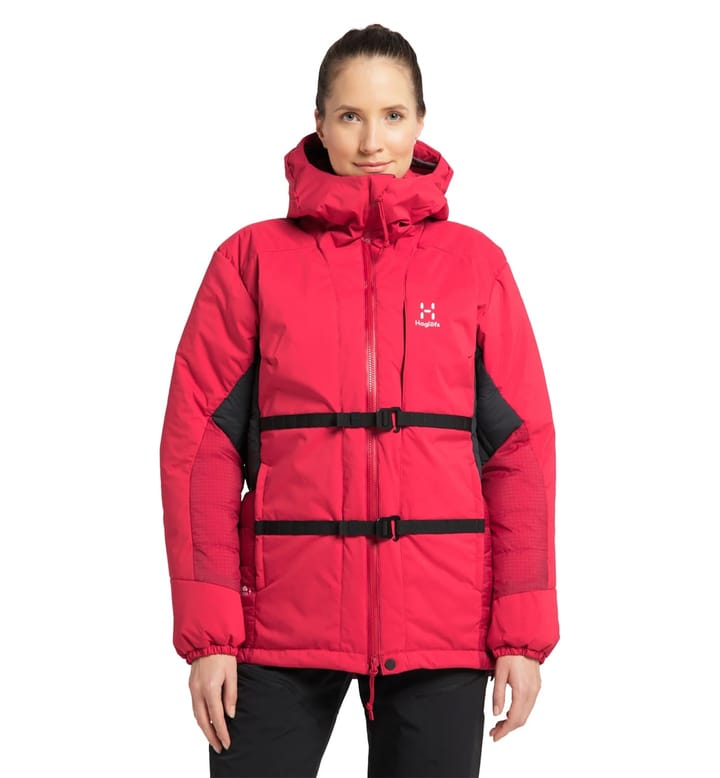 Haglöfs Nordic Expedition Down Hood Women Scarlet Red/Dala Red Haglöfs