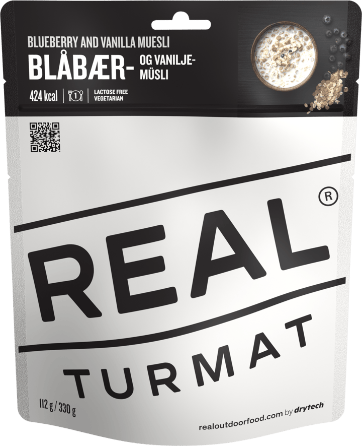 Real Turmat Blåbær Og Vaniljemüsli 350g Real Turmat