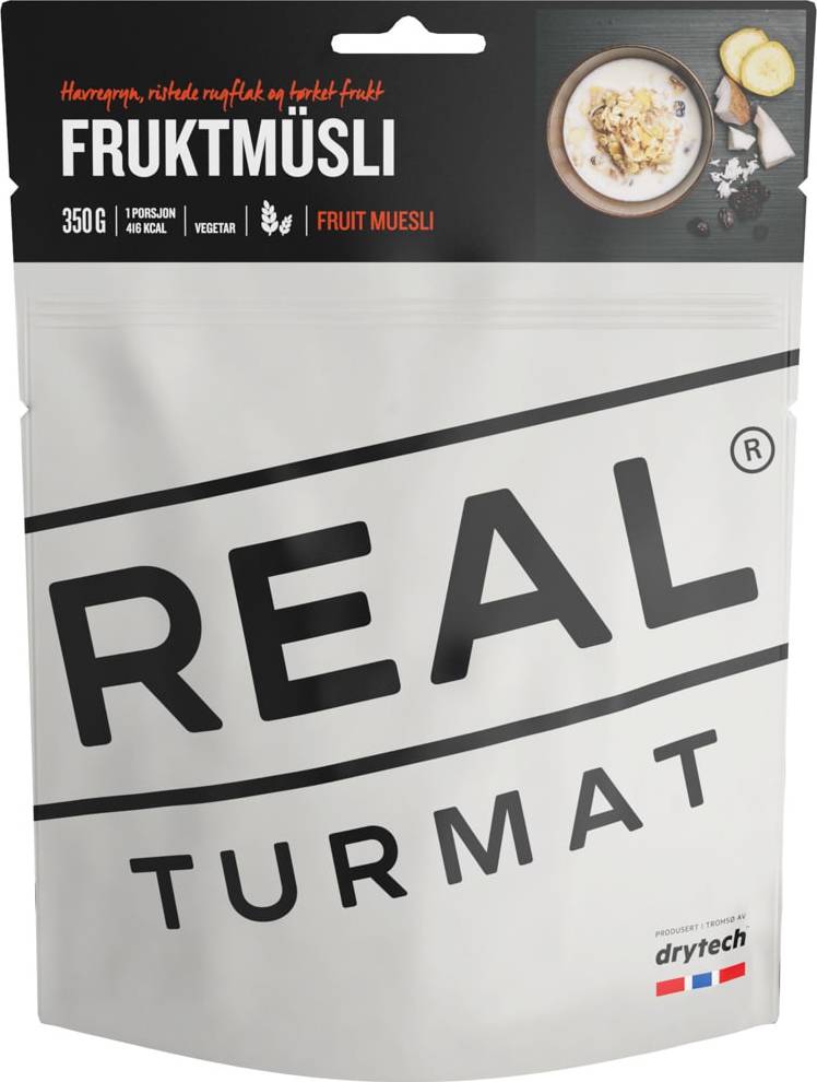 Real Turmat Fruit Muesli OneColour Friluftsmat White/Gray 350 gram