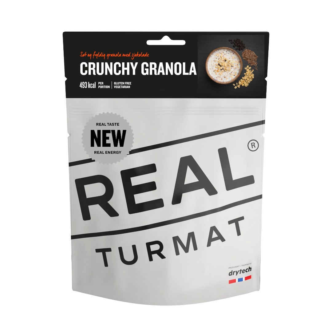 Real Turmat Real Turmat Real Turmat Granola Med Sjokolade Grey 350g, Grey