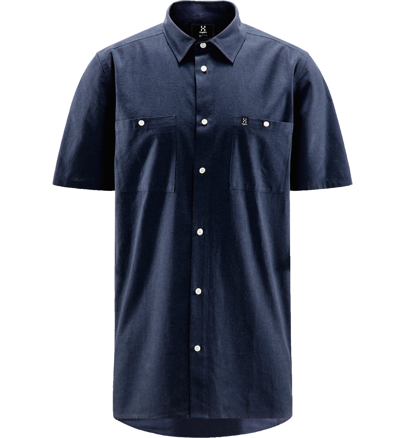 Haglöfs Men's Curious Hemp Short-Sleeve Shirt Tarn Blue