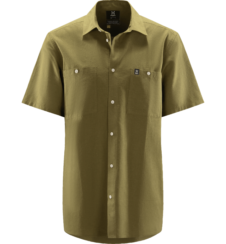 Haglöfs Men's Curious Hemp Short-Sleeve Shirt Olive Green Haglöfs
