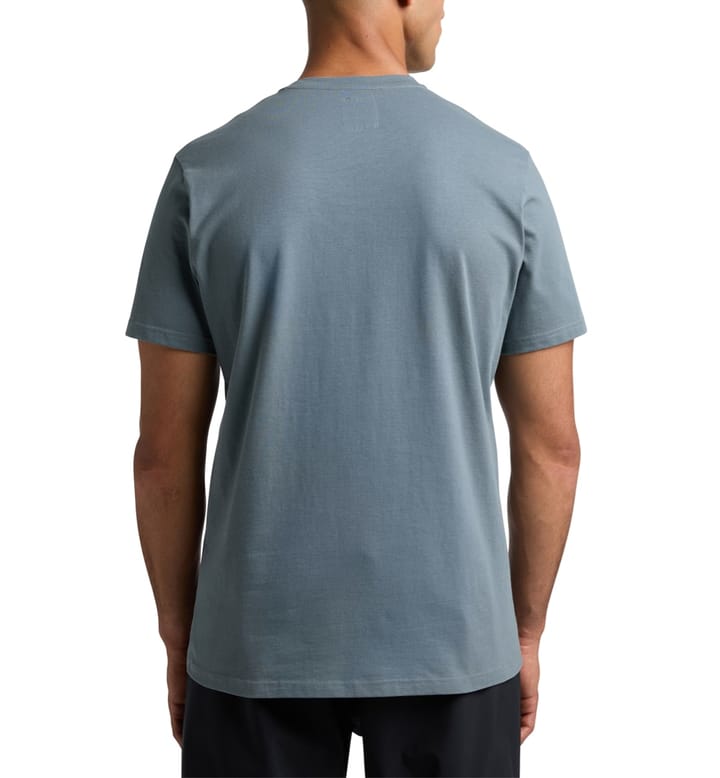 Haglöfs Outsider By Nature Print Tee Men Steel Blue Haglöfs