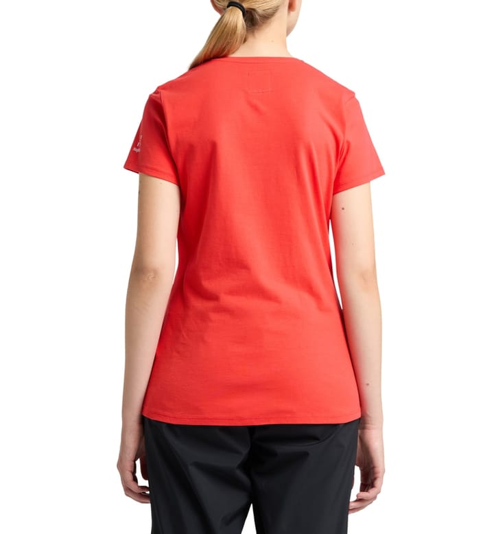 Haglöfs Outsider By Nature Tee Women Poppy Red Haglöfs