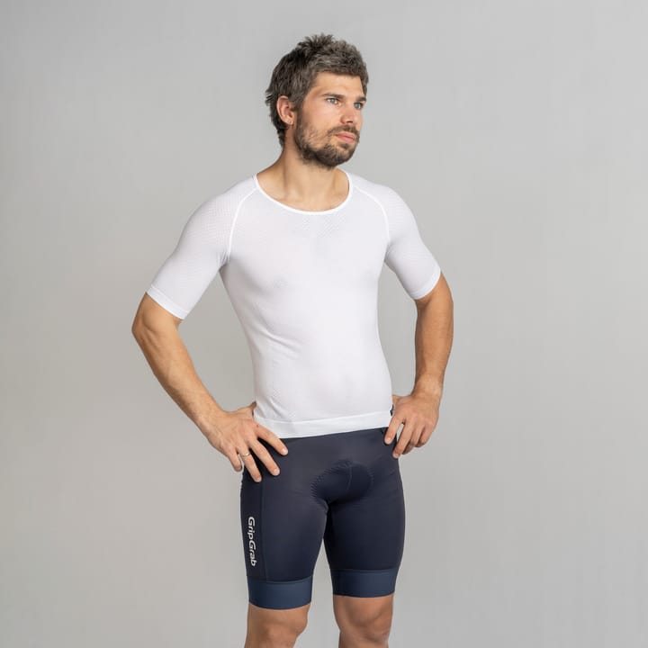 Gripgrab Unisex PACR Ultralight Seamless Short Sleeve Base Layer White Gripgrab