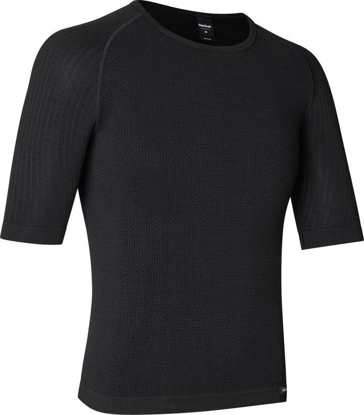 Gripgrab Unisex PACR Spring-Autumn Seamless Short Sleeve Base Layer Black Gripgrab