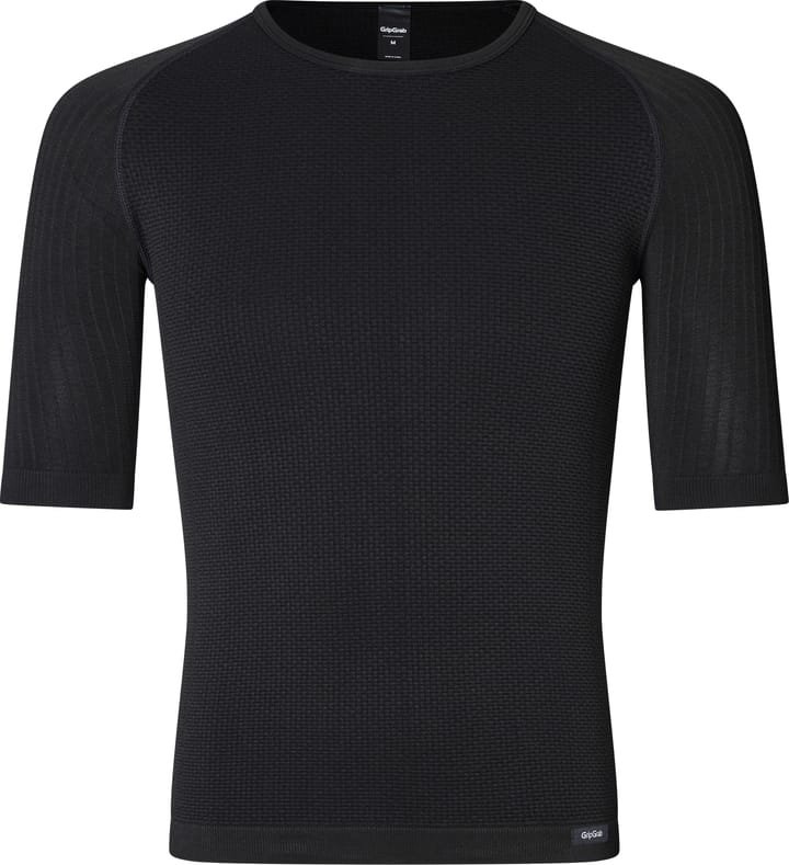 Gripgrab Unisex PACR Spring-Autumn Seamless Short Sleeve Base Layer Black Gripgrab
