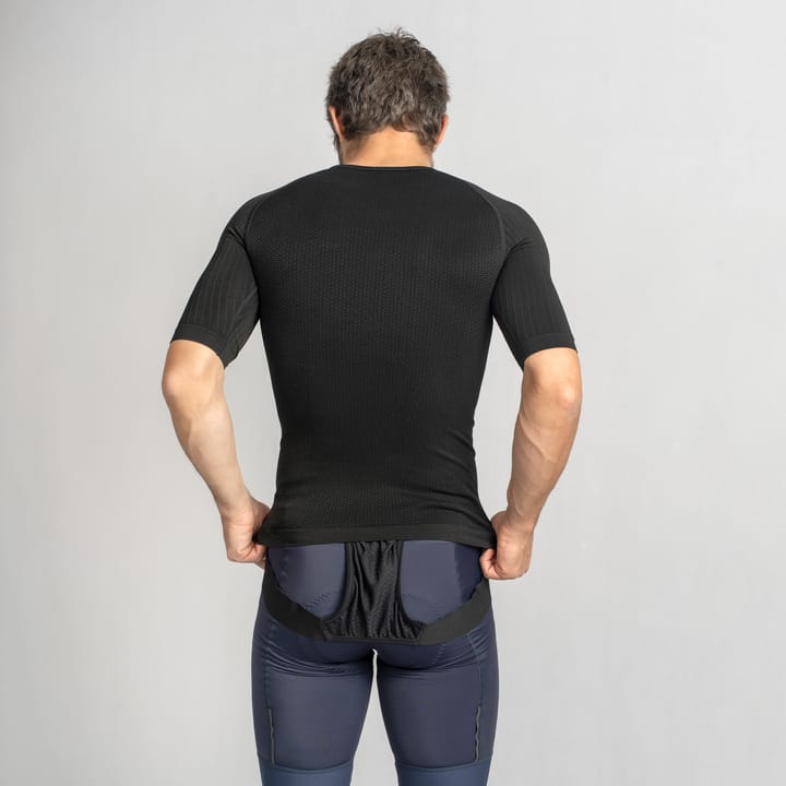 Gripgrab Unisex PACR Spring-Autumn Seamless Short Sleeve Base Layer Black Gripgrab