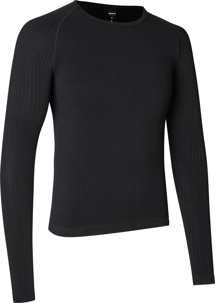 Gripgrab Unisex PACR Spring-Autumn Seamless Long Sleeve Base Layer Black Gripgrab