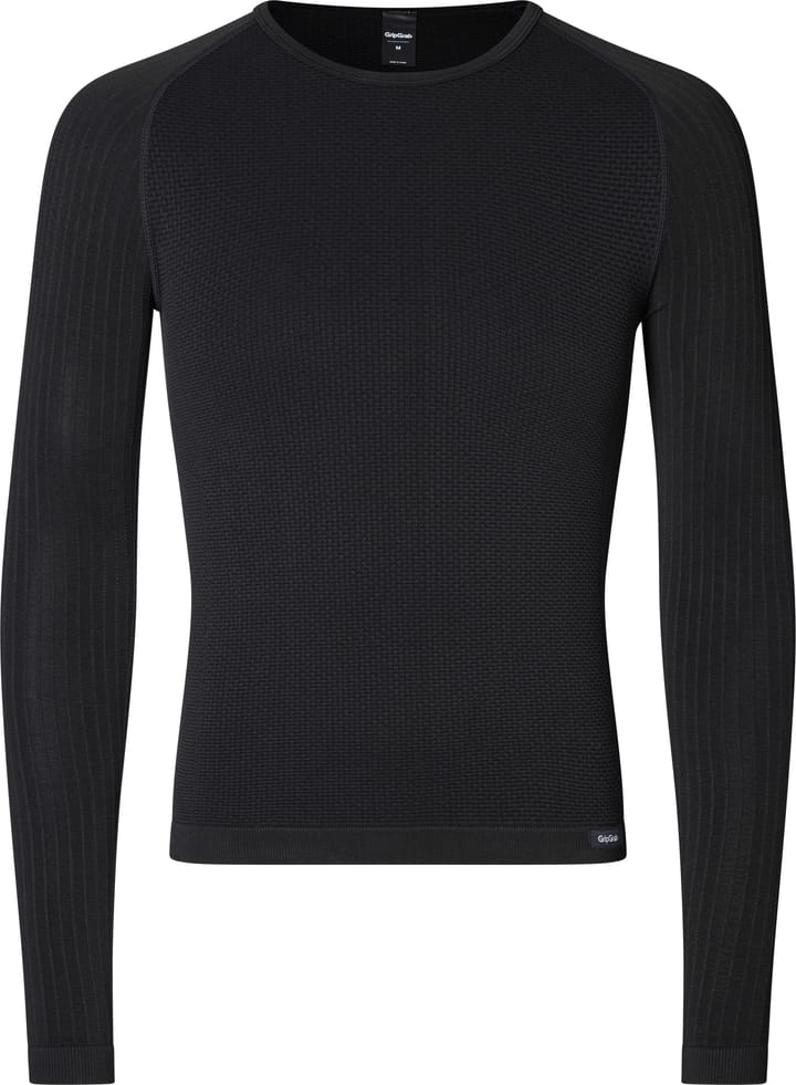 Gripgrab Unisex PACR Spring-Autumn Seamless Long Sleeve Base Layer Black Gripgrab