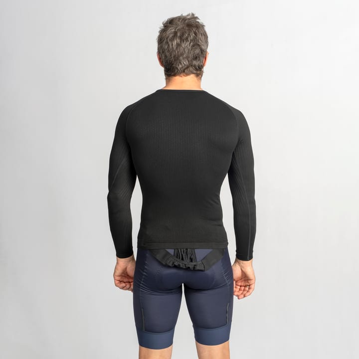 Gripgrab Unisex PACR Spring-Autumn Seamless Long Sleeve Base Layer Black Gripgrab