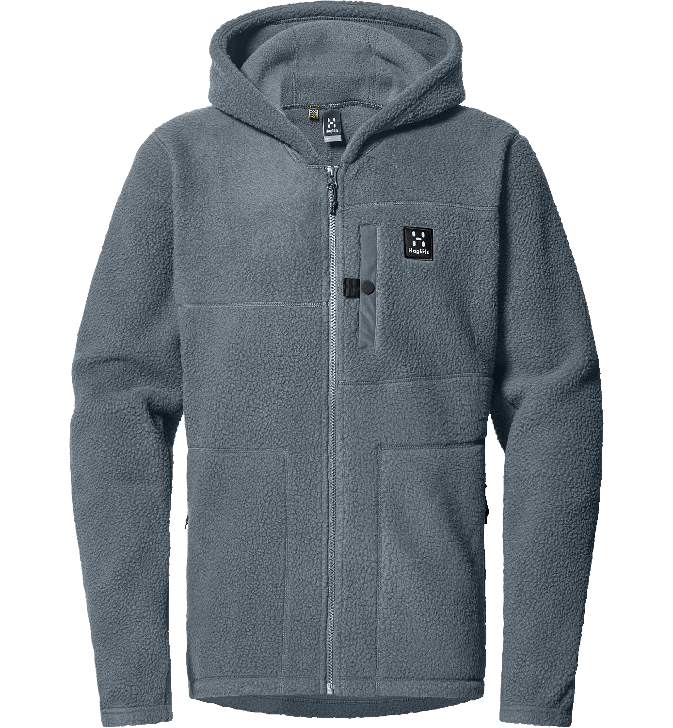 Haglöfs Men's Malung Pile Hood Steel Blue