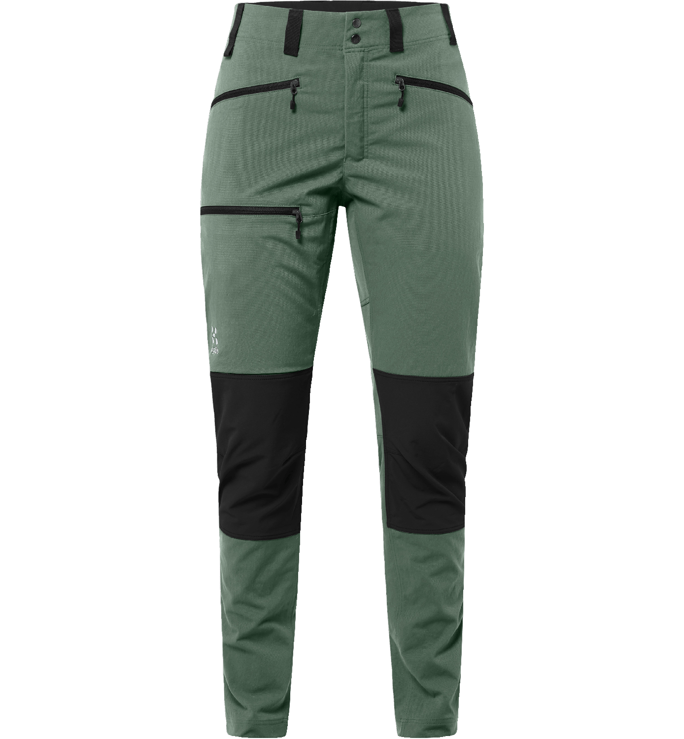 Women's Mid Slim Pant Fjell Green/True Black