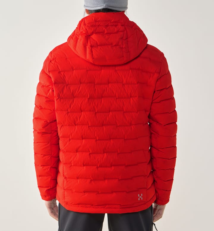 Haglöfs Men's Spitz Down Hood Tech Red Haglöfs Haglöfs Men's Spitz Down Hood Tech Red Haglöfs