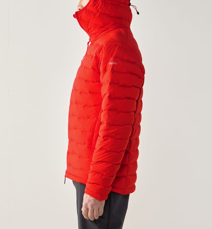Haglöfs Men's Spitz Down Hood Tech Red Haglöfs Haglöfs Men's Spitz Down Hood Tech Red Haglöfs
