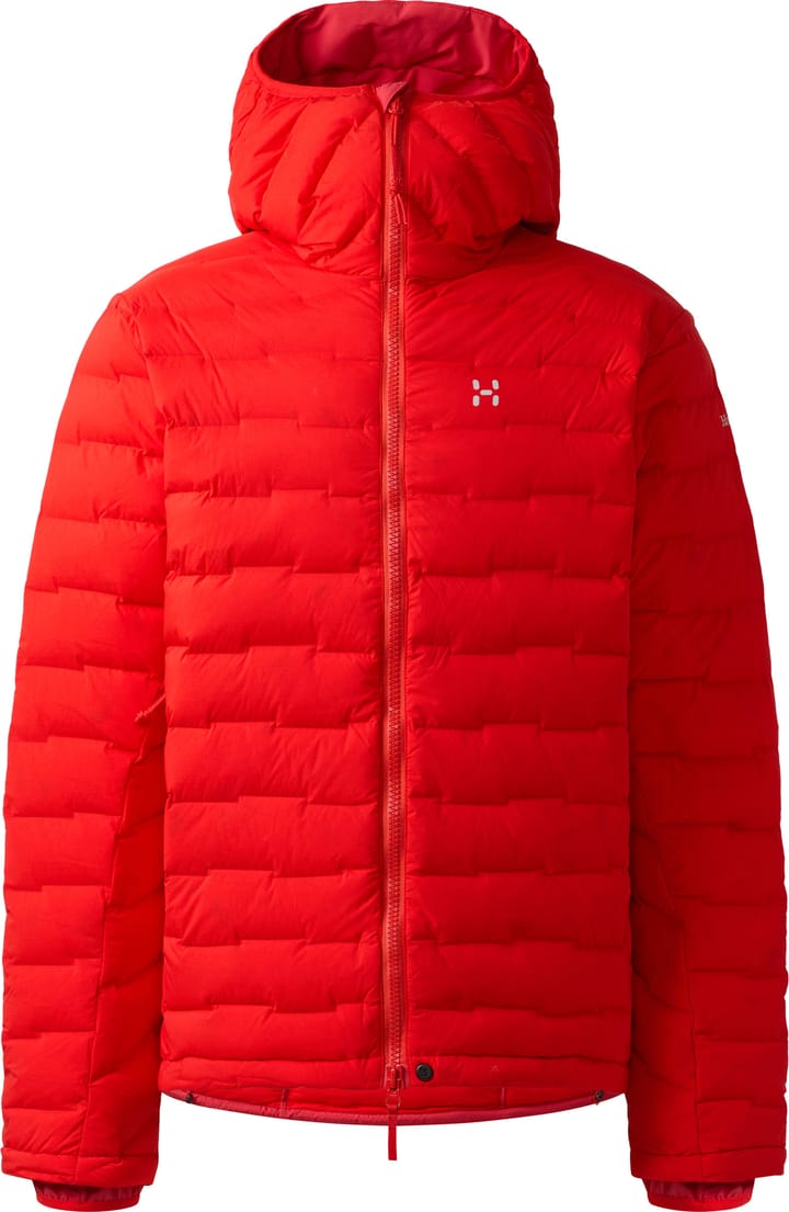 Haglöfs Men's Spitz Down Hood Tech Red Haglöfs Haglöfs Men's Spitz Down Hood Tech Red Haglöfs