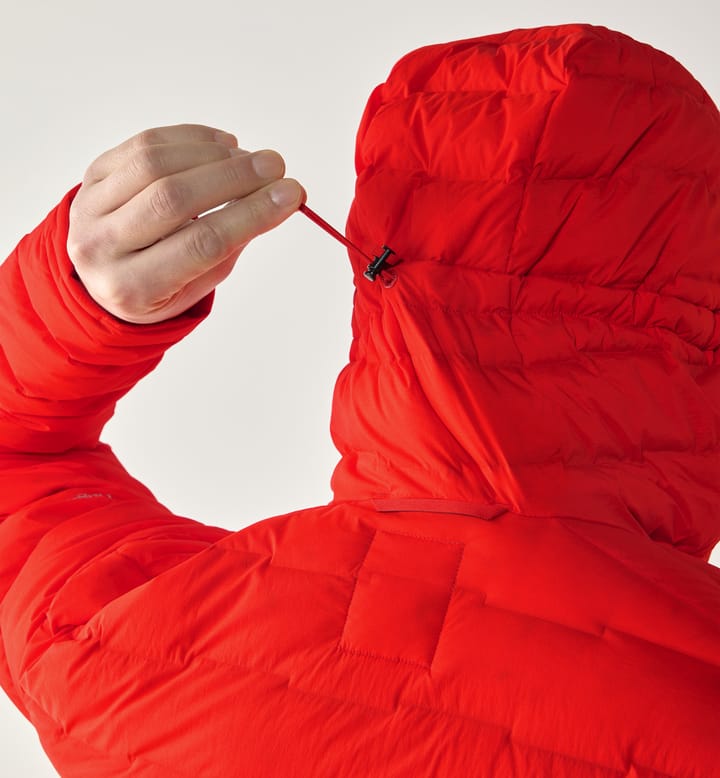 Haglöfs Men's Spitz Down Hood Tech Red Haglöfs Haglöfs Men's Spitz Down Hood Tech Red Haglöfs