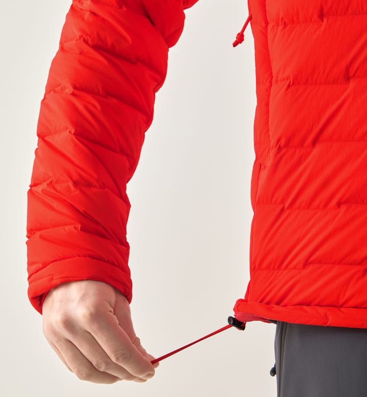 Haglöfs Men's Spitz Down Hood Tech Red Haglöfs Haglöfs Men's Spitz Down Hood Tech Red Haglöfs