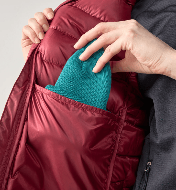 Haglöfs Women's Roc Flash Down Hood Carmine Red Haglöfs