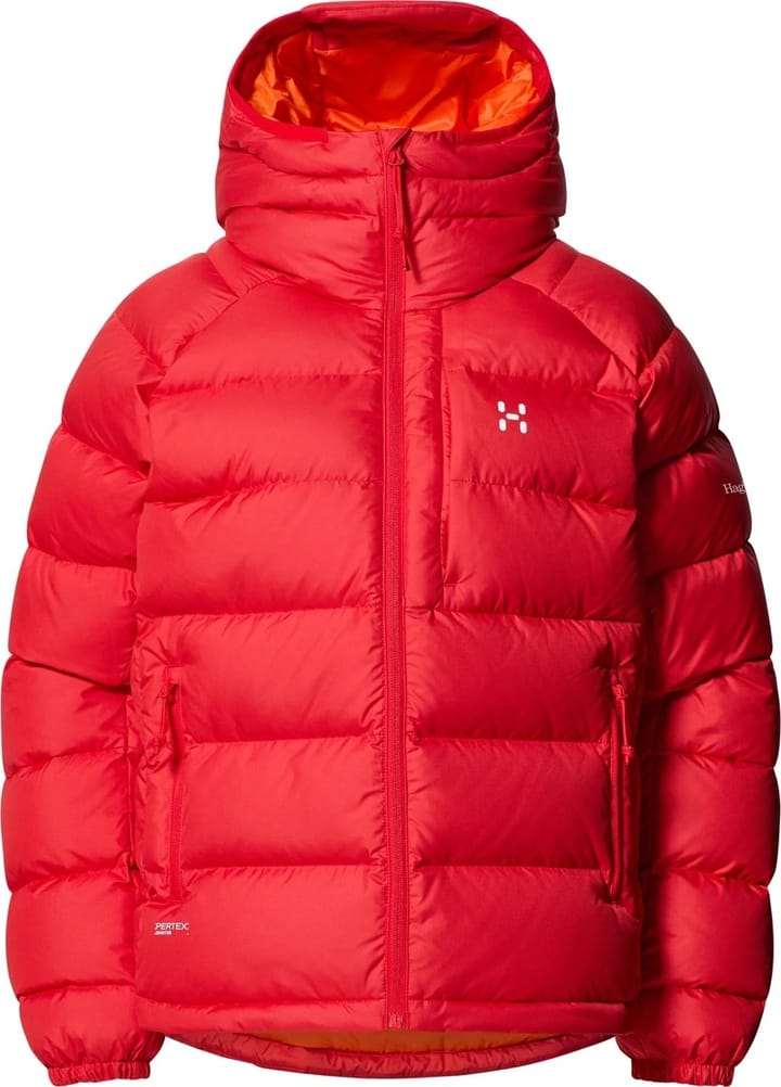 Haglöfs Women's Rosson Down Hood Bright Red Haglöfs Haglöfs Women's Rosson Down Hood Bright Red Haglöfs