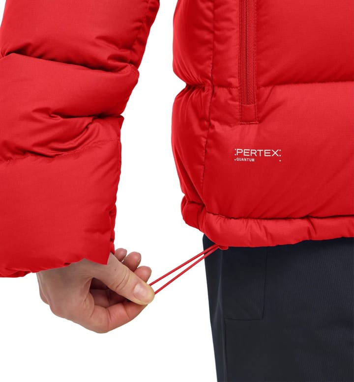 Haglöfs Women's Rosson Down Hood Bright Red Haglöfs Haglöfs Women's Rosson Down Hood Bright Red Haglöfs