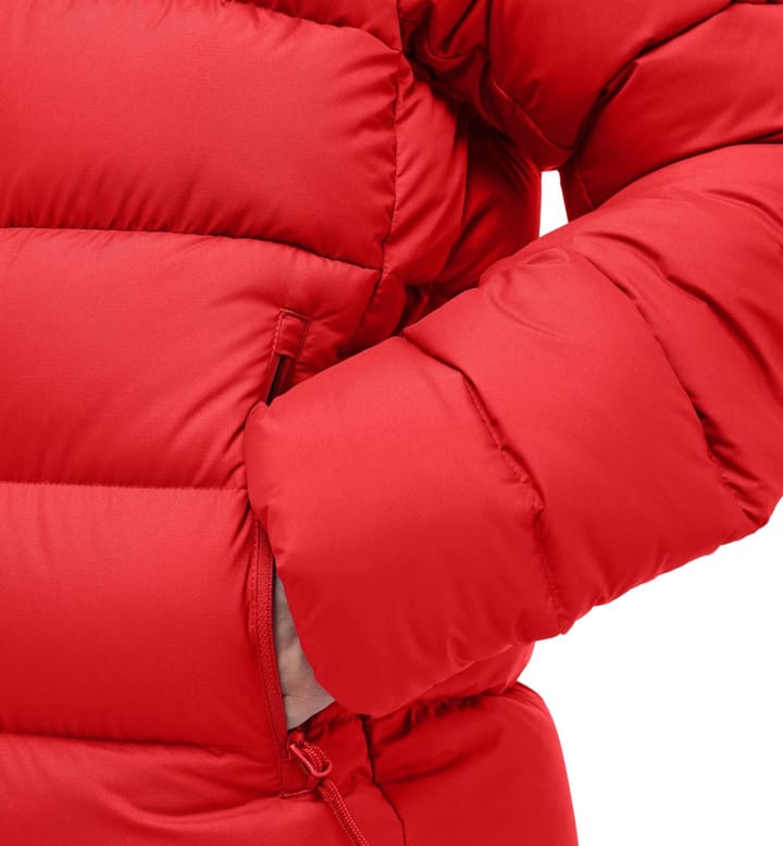 Haglöfs Women's Rosson Down Hood Bright Red Haglöfs Haglöfs Women's Rosson Down Hood Bright Red Haglöfs