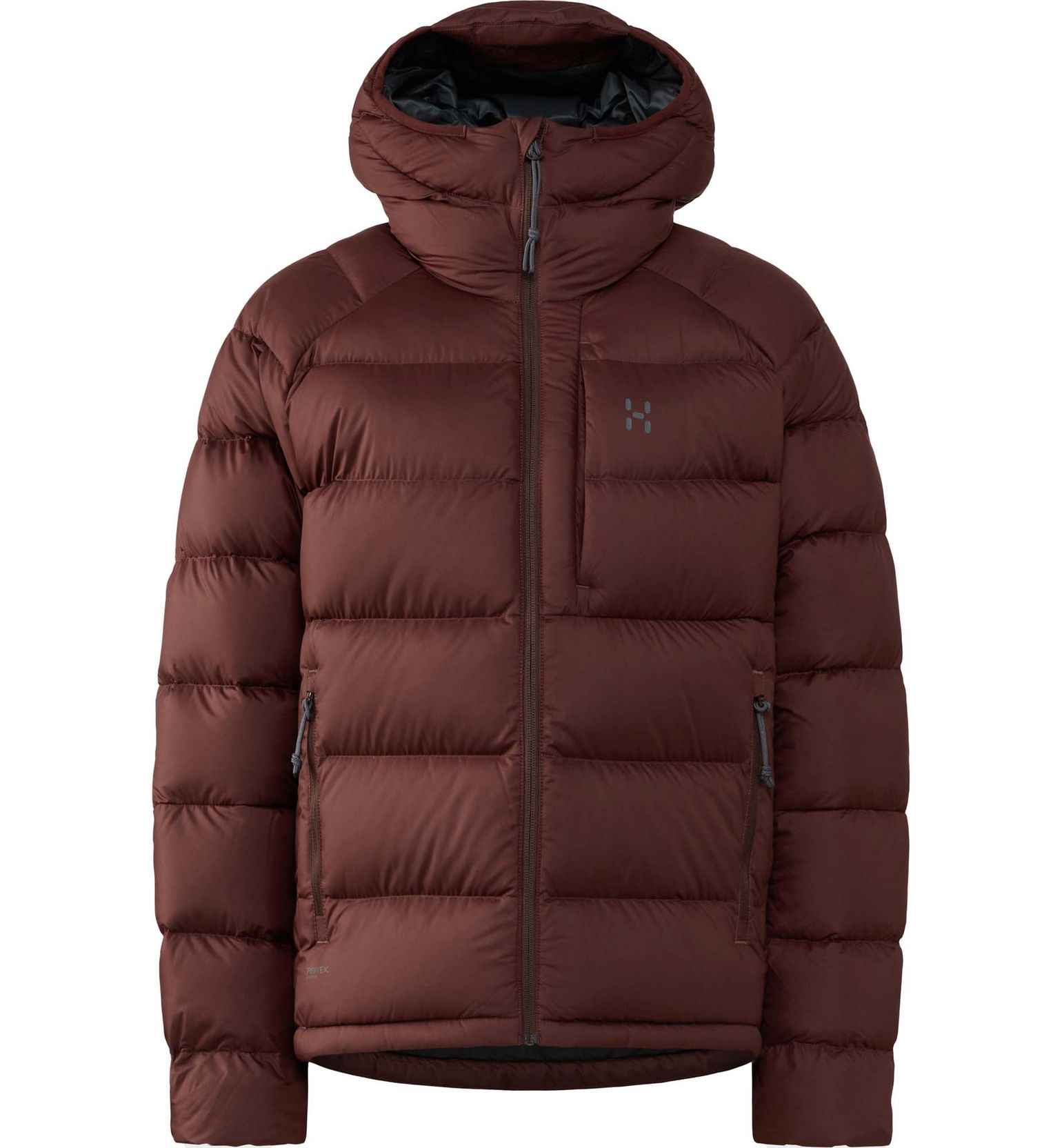 Haglöfs Women's Rosson Down Hood Maroon Trail