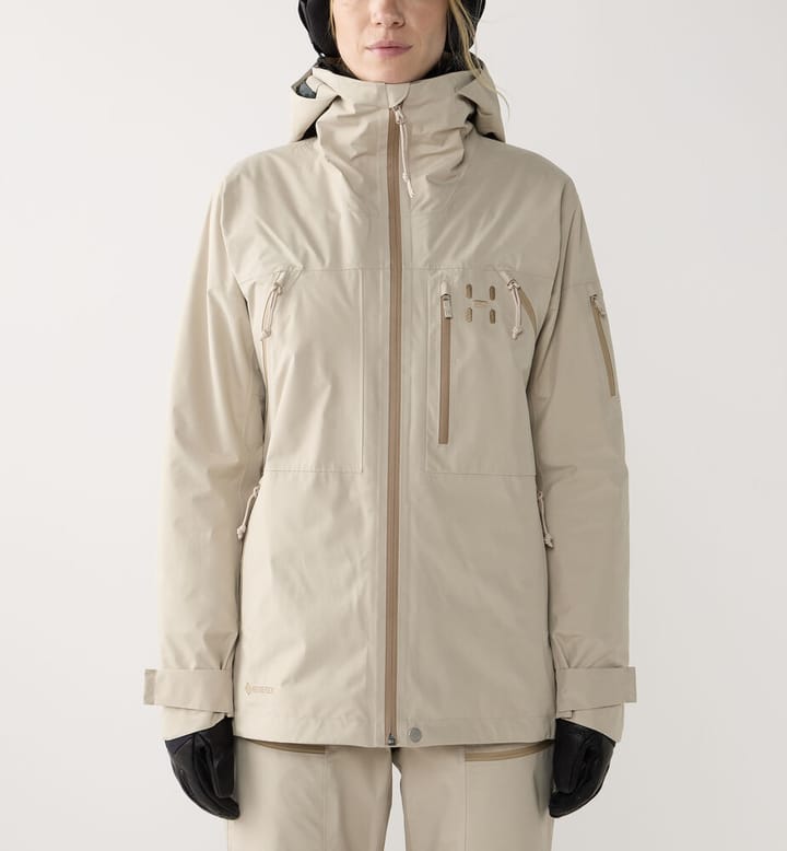 Haglöfs Women's Latnja GORE-TEX Insulated Jacket Chalk Beige Haglöfs