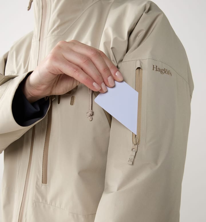 Haglöfs Women's Latnja GORE-TEX Insulated Jacket Chalk Beige Haglöfs