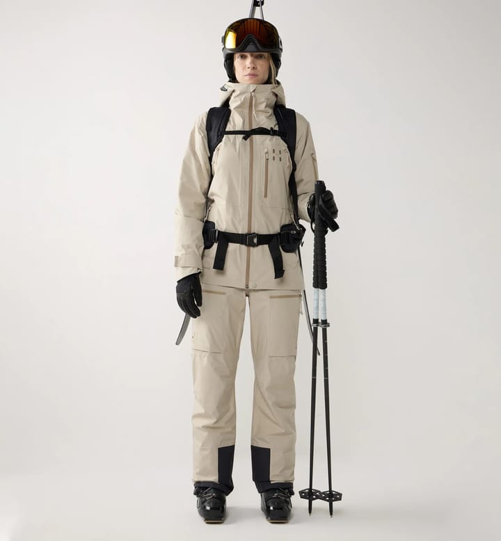 Haglöfs Women's Latnja GORE-TEX Insulated Pant Chalk Beige Haglöfs