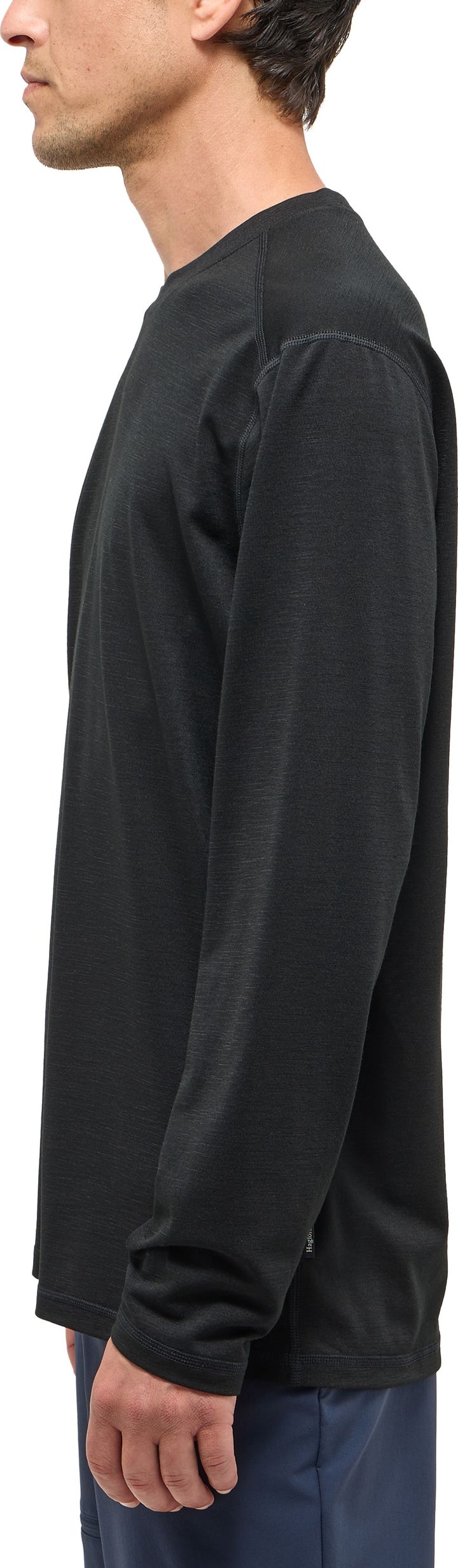 Haglöfs Men's Kaise Wool Long Sleeve Tee True Black Haglöfs