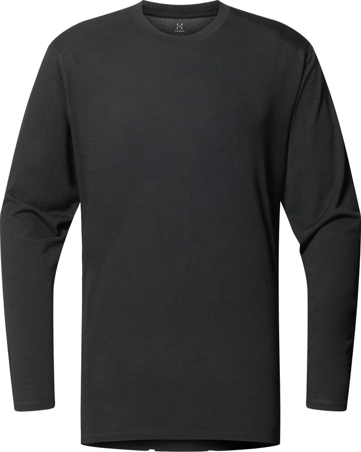 Haglöfs Men's Kaise Wool Long Sleeve Tee True Black Haglöfs