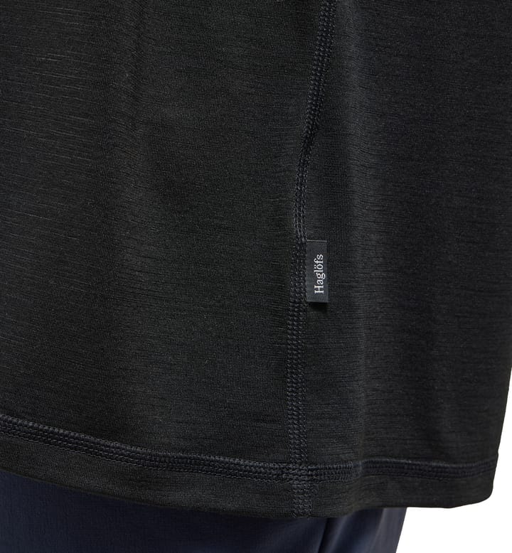 Haglöfs Men's Kaise Wool Long Sleeve Tee True Black Haglöfs