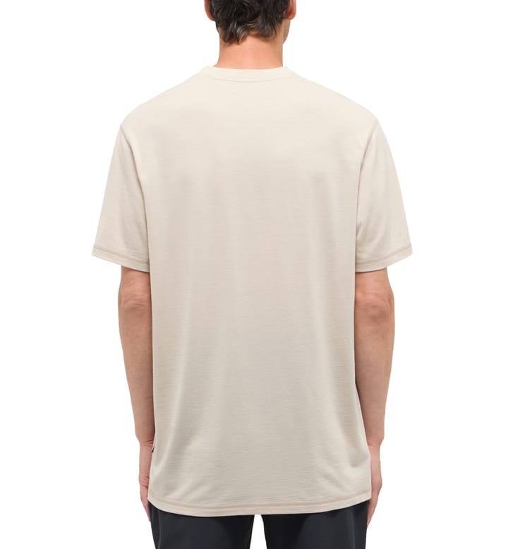 Haglöfs Men's Kaise Wool Tee Chalk Beige Haglöfs