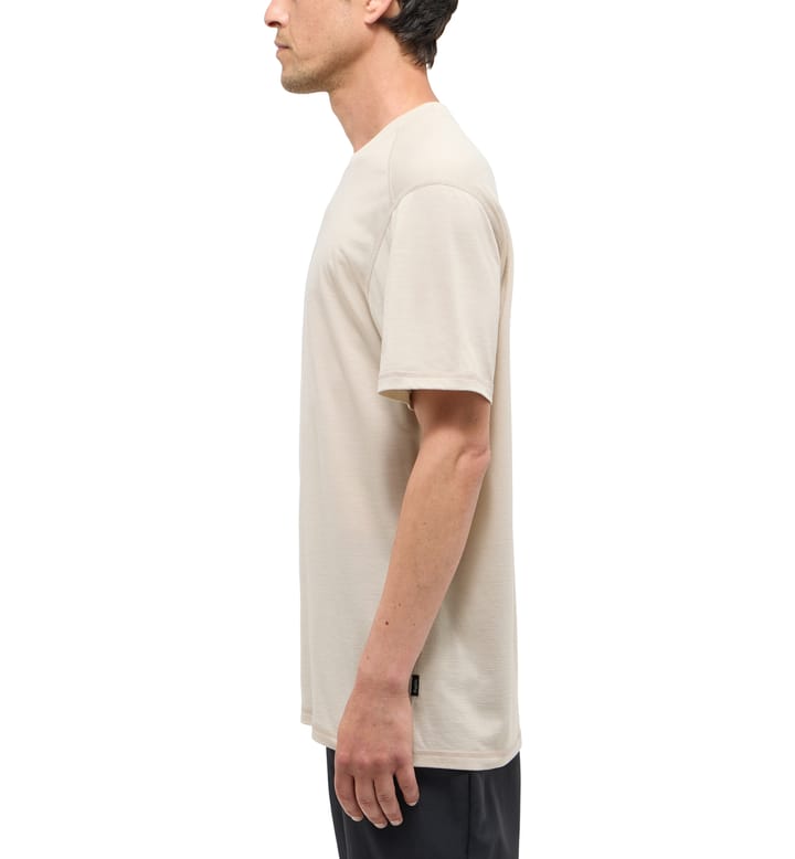 Haglöfs Men's Kaise Wool Tee Chalk Beige Haglöfs