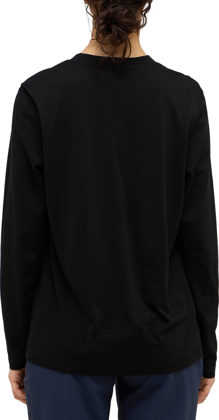 Haglöfs Women's Kaise Wool Long Sleeve Tee True Black Haglöfs