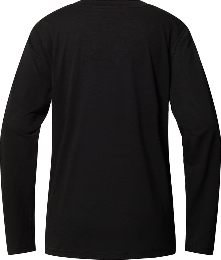 Haglöfs Women's Kaise Wool Long Sleeve Tee True Black Haglöfs