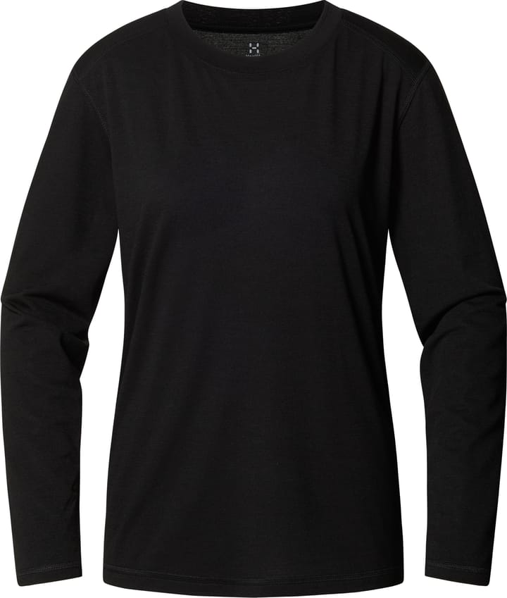 Haglöfs Women's Kaise Wool Long Sleeve Tee True Black Haglöfs