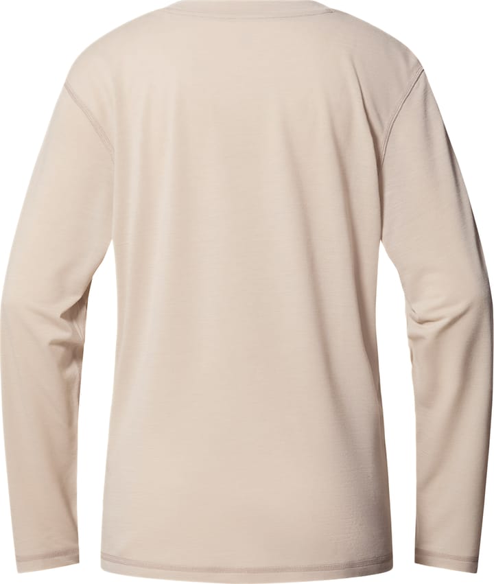 Haglöfs Women's Kaise Wool Long Sleeve Tee Chalk Beige Haglöfs