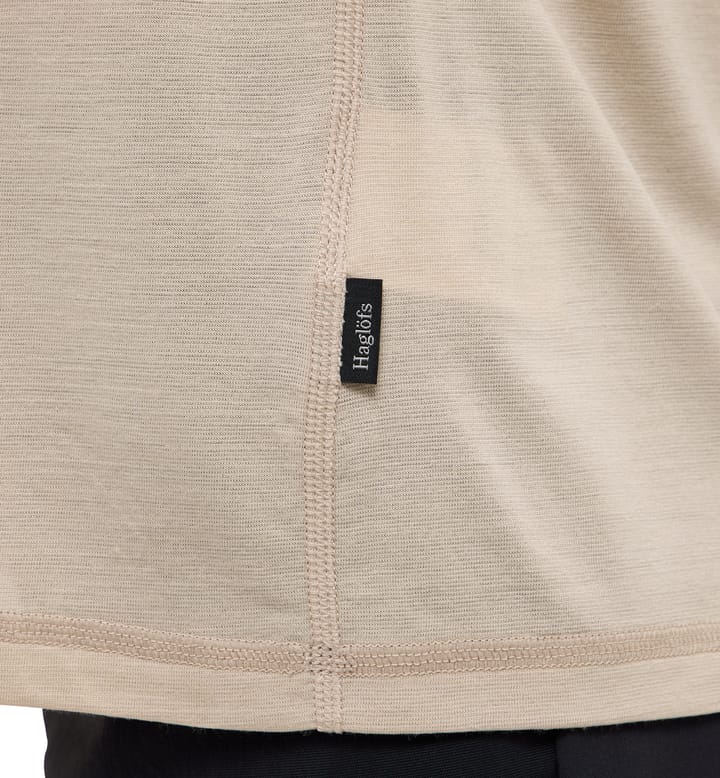 Haglöfs Women's Kaise Wool Long Sleeve Tee Chalk Beige Haglöfs