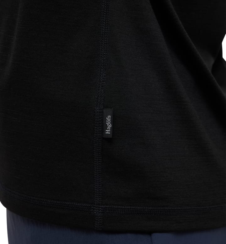 Haglöfs Women's Kaise Wool Tee True Black Haglöfs