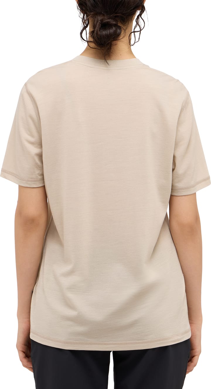 Haglöfs Women's Kaise Wool Tee Chalk Beige Haglöfs